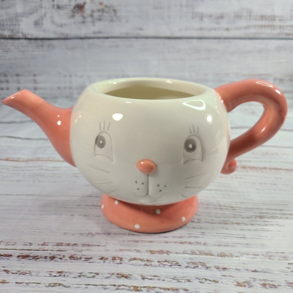 Easte bunny Carnival Cottage Johanna Parker Ceramic Bunny Teapot 2 Ceramic Bunny - Picture 3 of 11